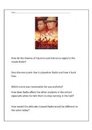 English Worksheet: Radio