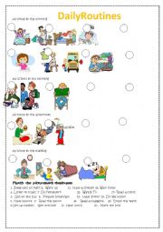 English Worksheet: Daily Routines