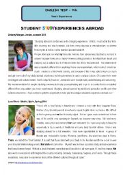 Test - Student Study Experiences