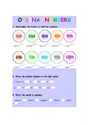 Ordinal Numbers