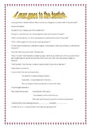 English Worksheet: at the dentist