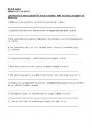 English Worksheet: Infinitive and clause of purpose 