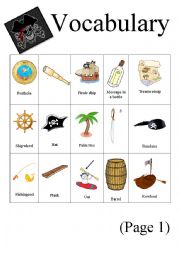 English Worksheet: vocabulary of piracy