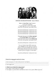 English Worksheet: Knockin on Heavens door