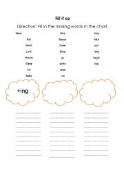 English Worksheet: present continuous tense