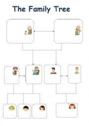 English Worksheet: family tree