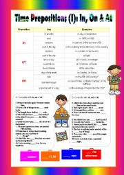 English Worksheet: prepositions