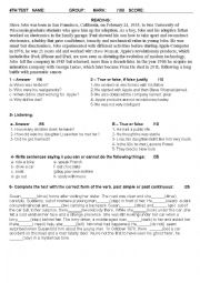 English Worksheet: Past Simple