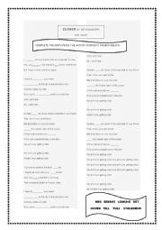 English Worksheet: closer