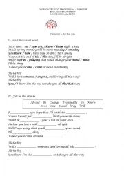 English Worksheet: Timeflies - All the way