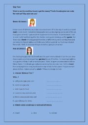 English Worksheet: Gap Year  ( Reading Comprehension )