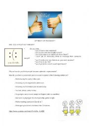 CONVERSATION - OPTMISTIC VS PESSIMIST