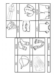 English Worksheet: CLOTHES PICTURE DICTIONARY