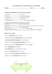 English Worksheet: Test Comparative and Superlative