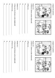 English Worksheet: Compare two pictures