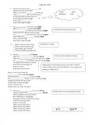 English Worksheet: Peggy Lee - Fever