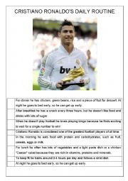 Ronaldos daily routine