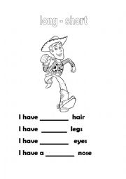 English Worksheet: LONG SHORT BIG SMALL