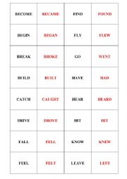 Irregular verbs memory 2