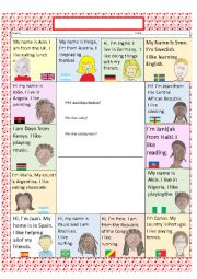 English Worksheet: Our Pen Pals likes using like + gerund