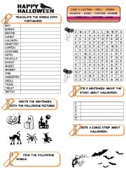 English Worksheet: HALLOWEEN