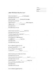 English Worksheet: Adele-If It Hadnt Been For Love(listening cloze)