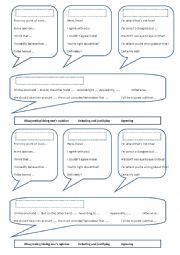 English Worksheet: Agreeing, disagreeing and giving ones opinion