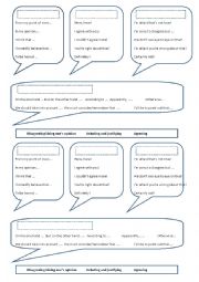 English Worksheet: Agreeing, disagreeing and giving ones opinion