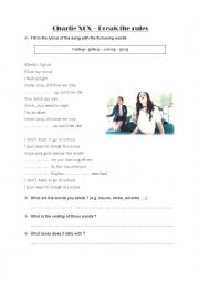 English Worksheet: present continuous warm up