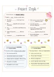 English Worksheet: Present simple worksheet