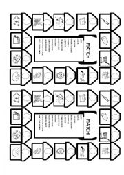 English Worksheet: Match the places 