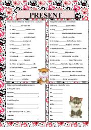 English Worksheet: Present Simple