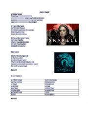 English Worksheet: skyfall