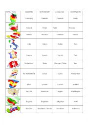 English Worksheet: Countries