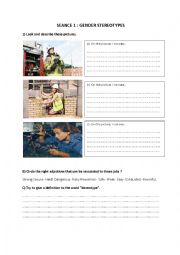 English Worksheet: gender stereotypes