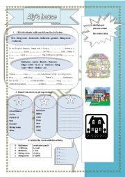 English Worksheet: Alys house