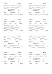 English Worksheet: Cloze text for beginners