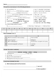 English Worksheet: quiz