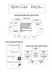 The months of the year