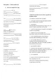 English Worksheet: Renegades - X Embassadors