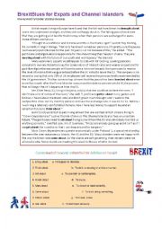 English Worksheet: Brexit Story Debate and Phrasal Verbs with About Exercise