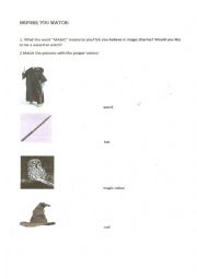 English Worksheet: Harry Potter and the goblet of fire