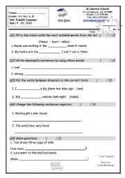 English Worksheet: quiz