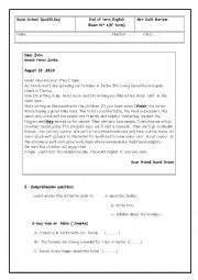 English Worksheet: exam