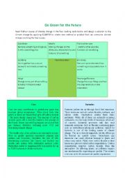 English Worksheet: Thinking Tools Series 2 (SCAMPER in ESL Reading)