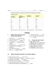 Pronouns Worksheet