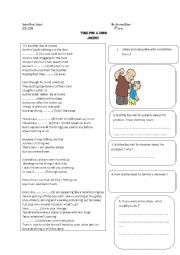 English Worksheet: johnny