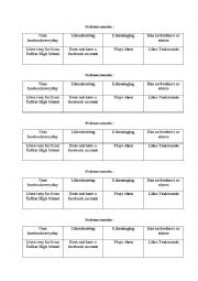 English Worksheet: find someone game