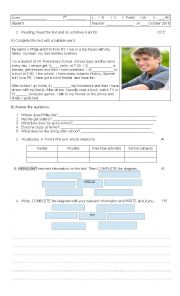 English Worksheet: Test yourself