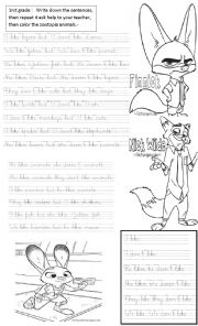 English Worksheet: I LIKE I DONT LIKE WITH ANIMALS VOCABULARY written